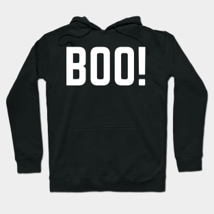 Boo. Minimalistic Halloween Design. Simple Halloween Costume Idea Hoodie